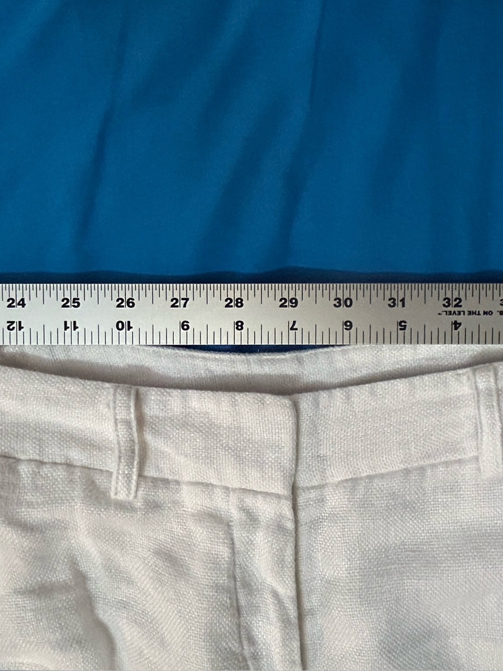 Tory Burch White Linen Cropped Wide-Leg Pants | Size 2 - Picture 9 of 9
